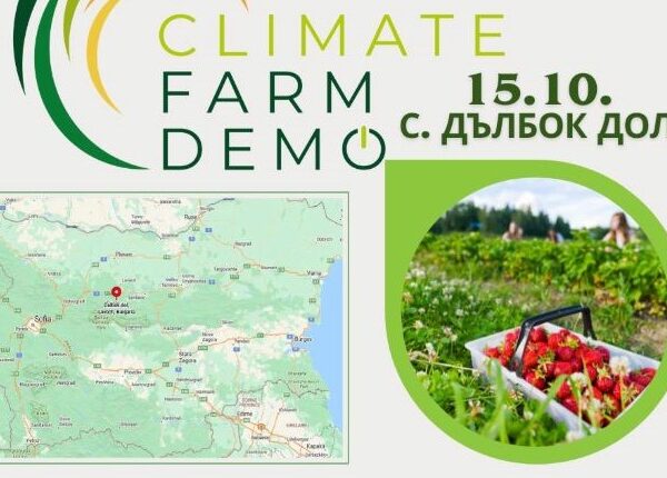 На 15 октомври Climate Farm Demo ще представи добри практики за задържане въглерода при ягодоплодни култури